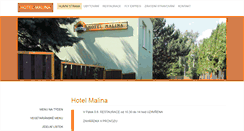 Desktop Screenshot of hotelmalina.com